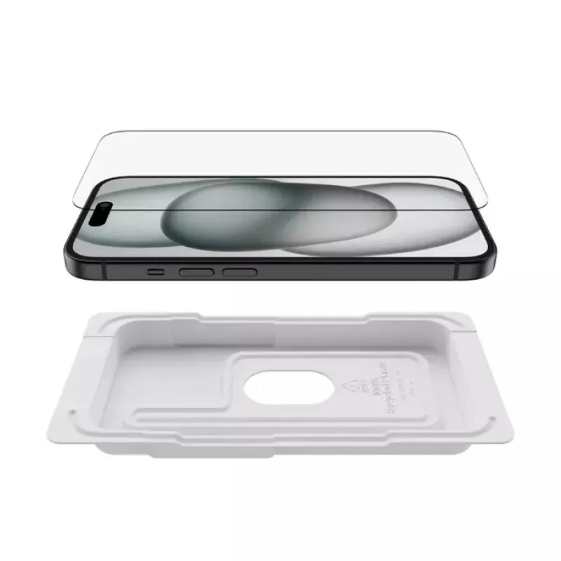 Schermbescherming Belkin ScreenForce Apple iPhone 15 schok- en krasbestendig