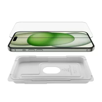 Schermbescherming Belkin ScreenForce voor iPhone 15 Plus schok- en krasbestendig gehard glas