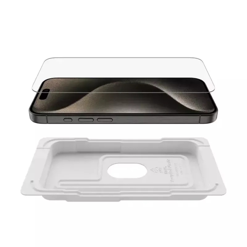 Belkin ScreenForce displaybeschermfolie voor iPhone 15 Pro – stootvast en krasvast