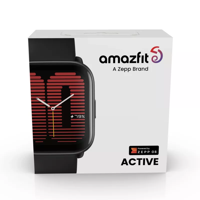 Amazfit Active 4,45 cm (1,75) AMOLED digitaal 390 x 450 pixel touchscreen zwart GPS (W2211EU5N)