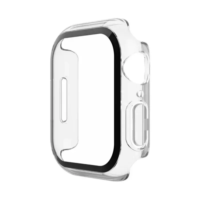 Belkin ScreenForce TemperedCurve 2-in-1 screenprotector voor Apple Watch 4-9/SE 44/45 mm, transparant