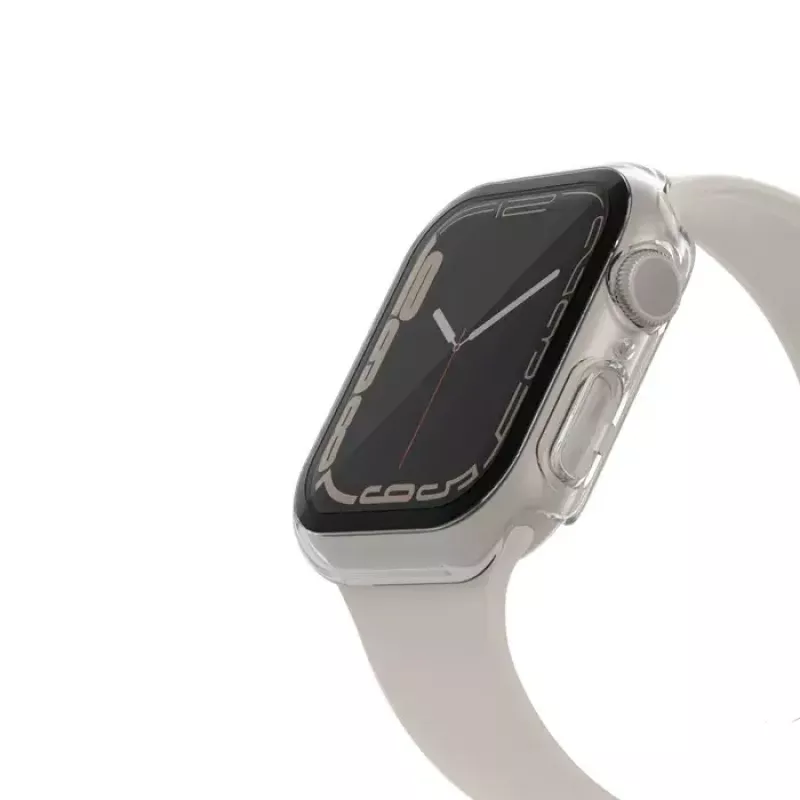Belkin ScreenForce TemperedCurve 2-in-1 screenprotector voor Apple Watch 4-9/SE 44/45 mm, transparant