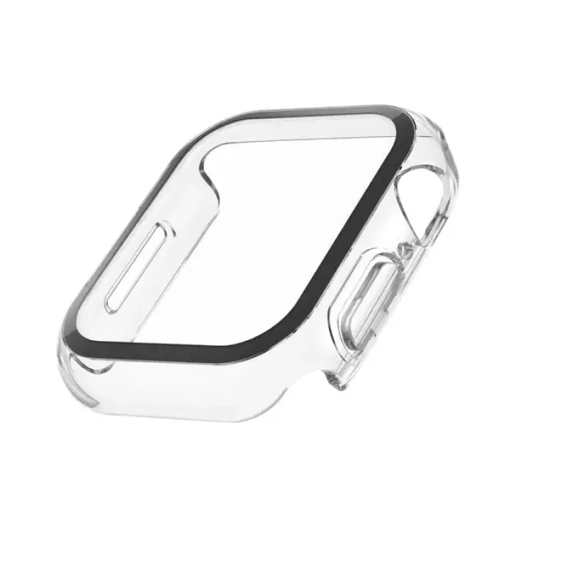 Belkin ScreenForce TemperedCurve 2-in-1 screenprotector voor Apple Watch 4-9/SE 44/45 mm, transparant