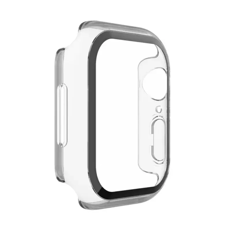 Belkin ScreenForce TemperedCurve 2-in-1 screenprotector voor Apple Watch 4-9/SE 44/45 mm, transparant