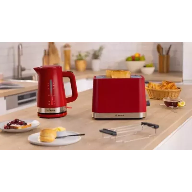 Bosch TWK4M224 elektrische waterkoker 1,7 L 2400 W rood