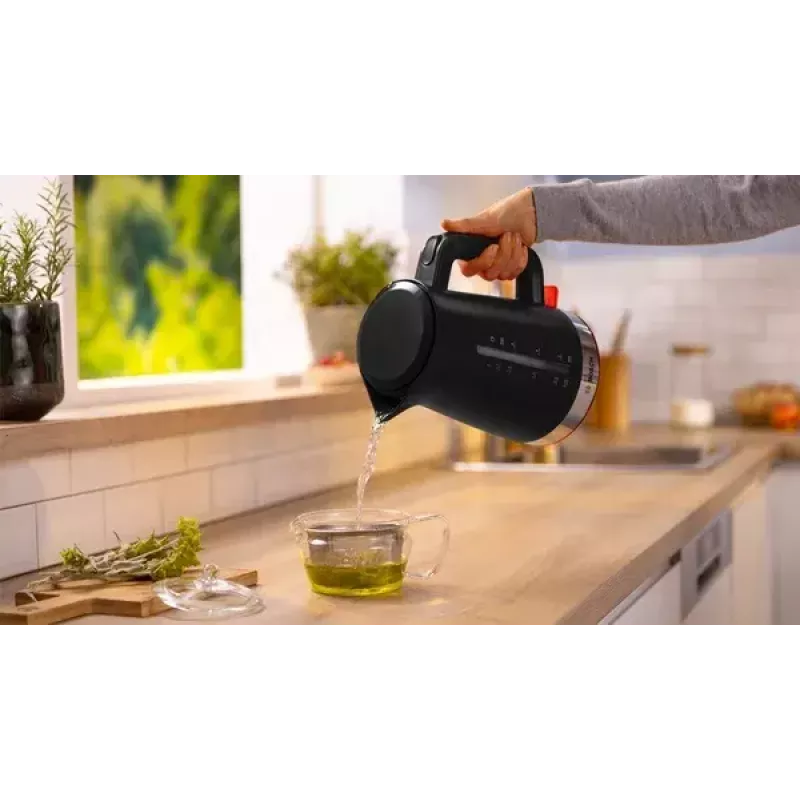Waterkoker Bosch TWK4M223 1,7 l, 2400 W, zwart, draadloos, verborgen verwarmingselement