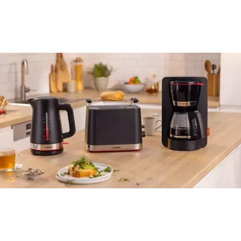 Waterkoker Bosch TWK4M223 1,7 l, 2400 W, zwart, draadloos, verborgen verwarmingselement