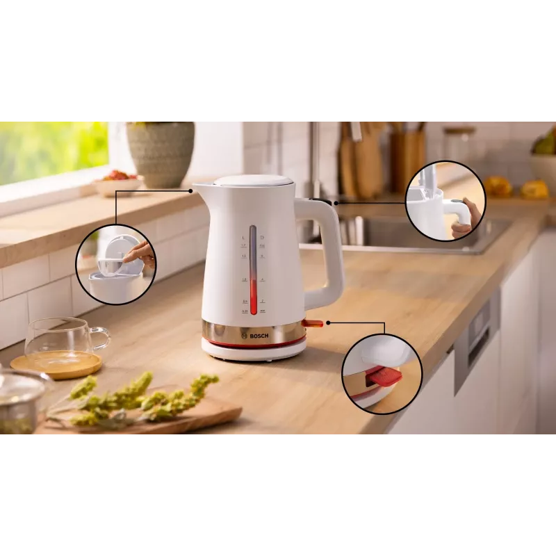 Bosch TWK4M221 elektrische waterkoker 1,7 L 2400 W wit