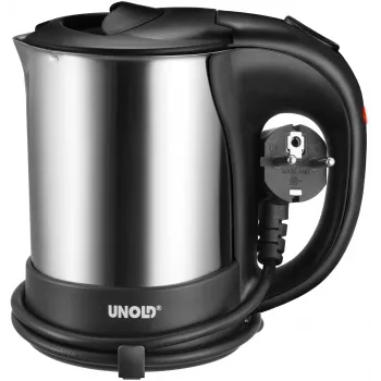 Unold 18575 waterkoker 0,5 L 1000 W zwart, roestvrij staal