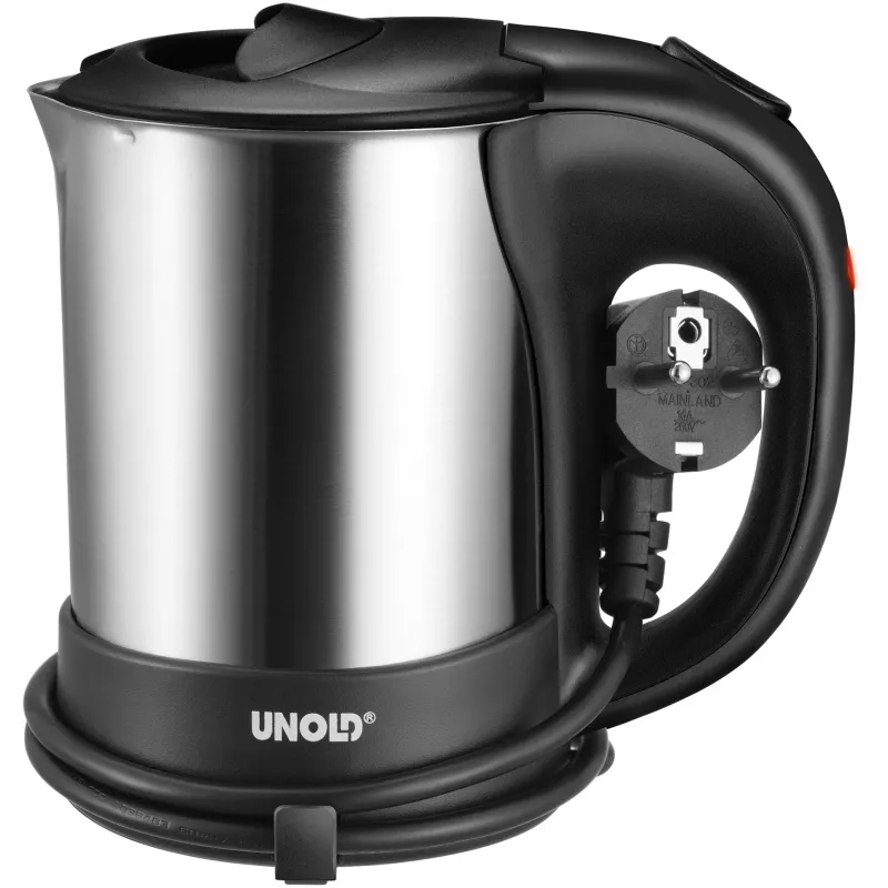 Unold 18575 waterkoker 0,5 L 1000 W zwart, roestvrij staal