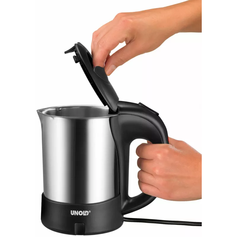 Unold 18575 waterkoker 0,5 L 1000 W zwart, roestvrij staal