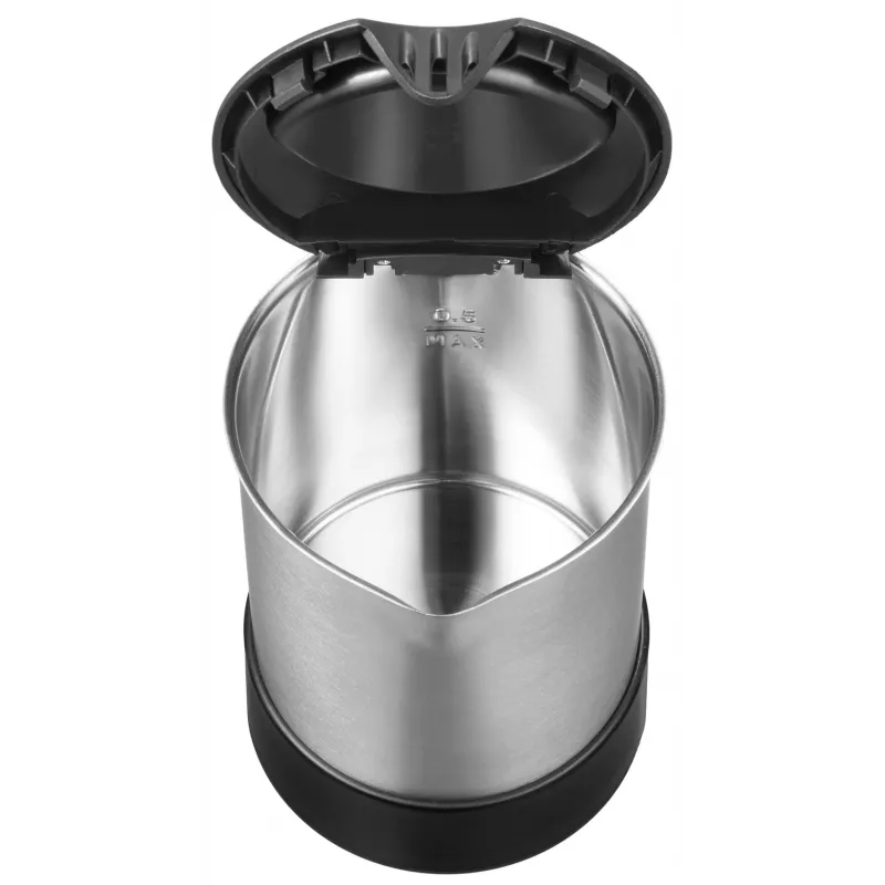 Unold 18575 waterkoker 0,5 L 1000 W zwart, roestvrij staal
