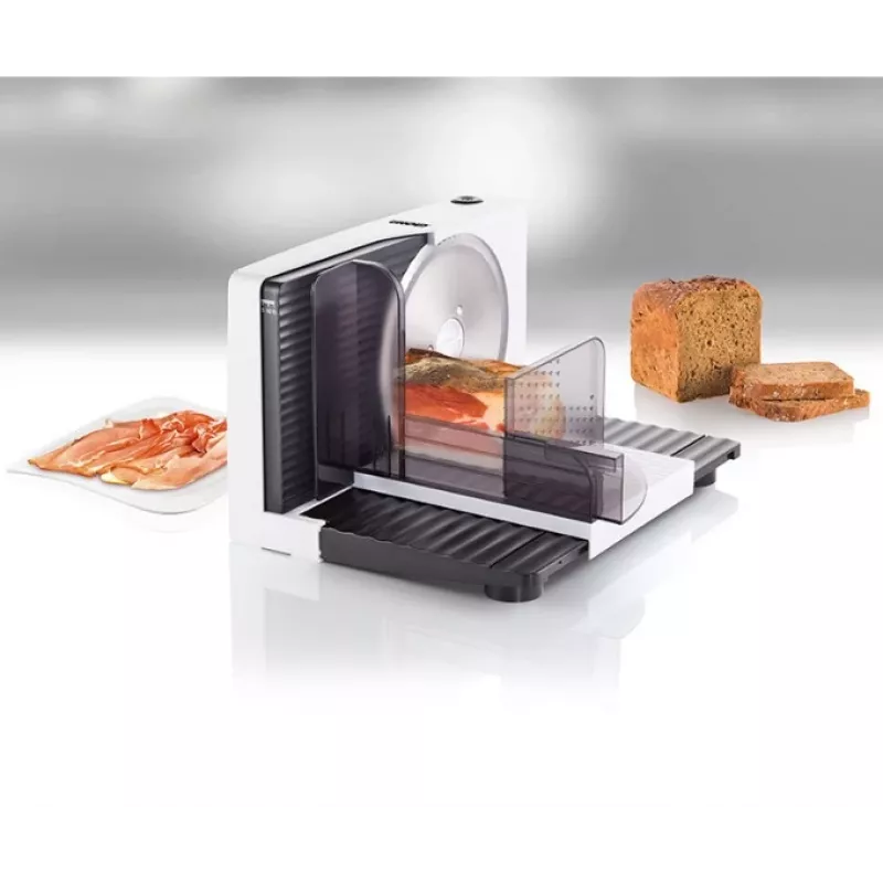 Unold 78860 elektrische snijmachine 100 W zwart, wit kunststof, roestvrij staal