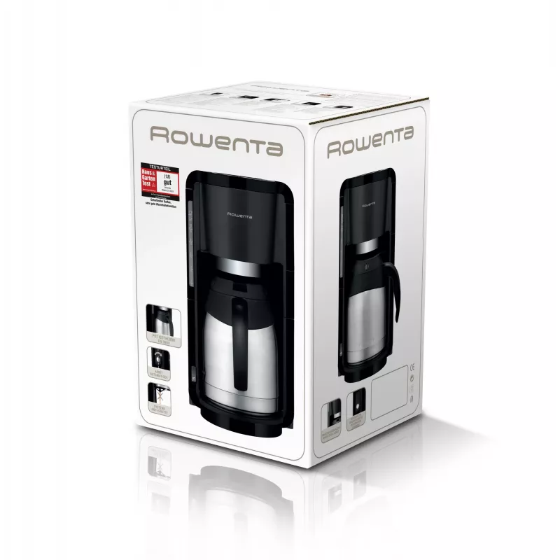 Rowenta Milano Thermo CT 3818 filterkoffiezetapparaat, 10 kopjes, zwart/roestvrij staal