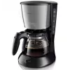 Philips Daily Collection HD7462/20 koffiezetapparaat, 15 kopjes, glazen kan, zwart/metaal
