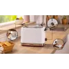 Broodrooster Bosch TAT4M221 2 sneetjes 950 W wit roestvrij staal