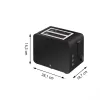 WMF Stelio 04.1421.0071 broodrooster, diepzwart