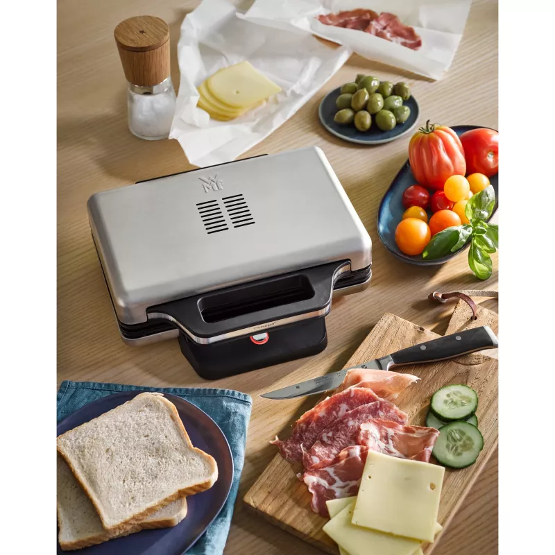 WMF 0415150011 sandwichmaker 800 W zwart, zilver