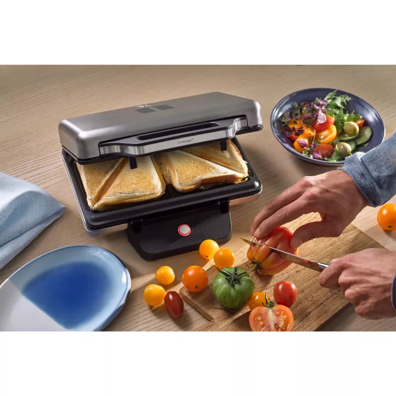 WMF 0415150011 sandwichmaker 800 W zwart, zilver