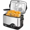 Unold 58615 friteuse losstaand apparaat 1200 W friteuse zwart, roestvrijstaal