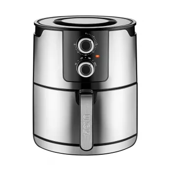 Unold 58655 friteuse double 5 L 1400 W heteluchtfriteuse zwart, roestvrijstaal
