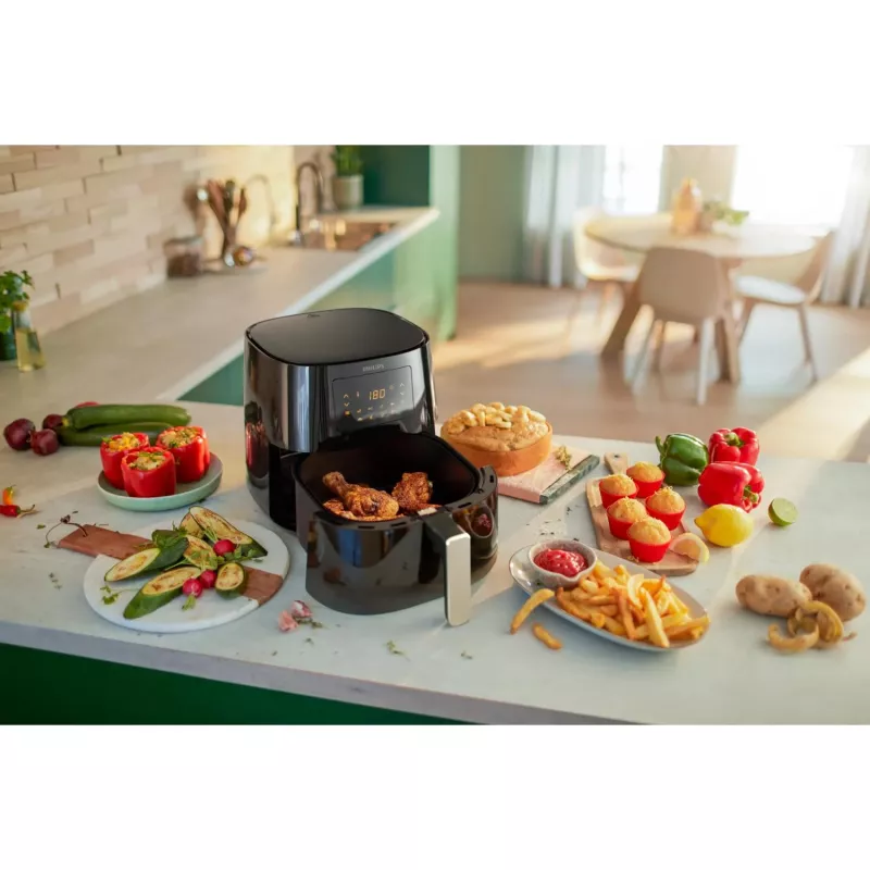 Philips 3000 series HD9270/70 Airfryer XL, heteluchtfriteuse, 6,2 L, 1,2 kg, Rapid Air, 200 °C, 5 personen