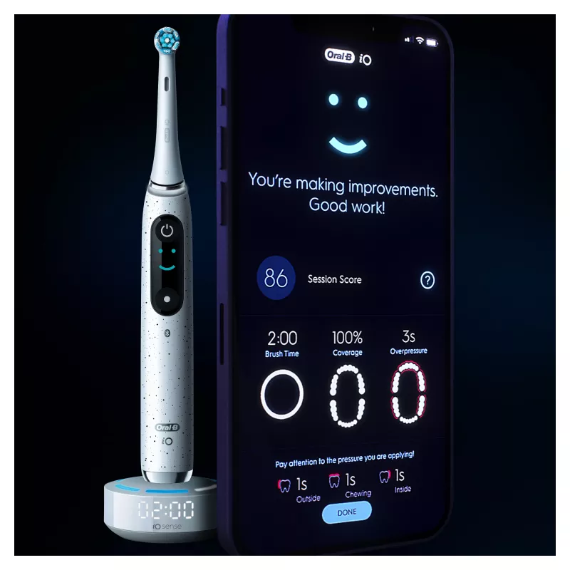 Oral-B iO Series 10 volwassenen roterend-oscillerende tandenborstel wit