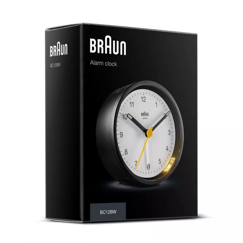 Braun BC12BW kwartswekker zwart, wit