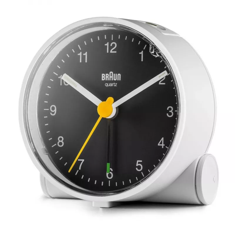 Braun BC01WB kwartswekker zwart, wit