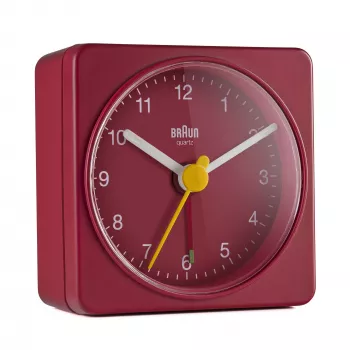 Braun BC02R wekker kwartshorloge rood