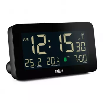 Braun BC10 digitale wekker zwart