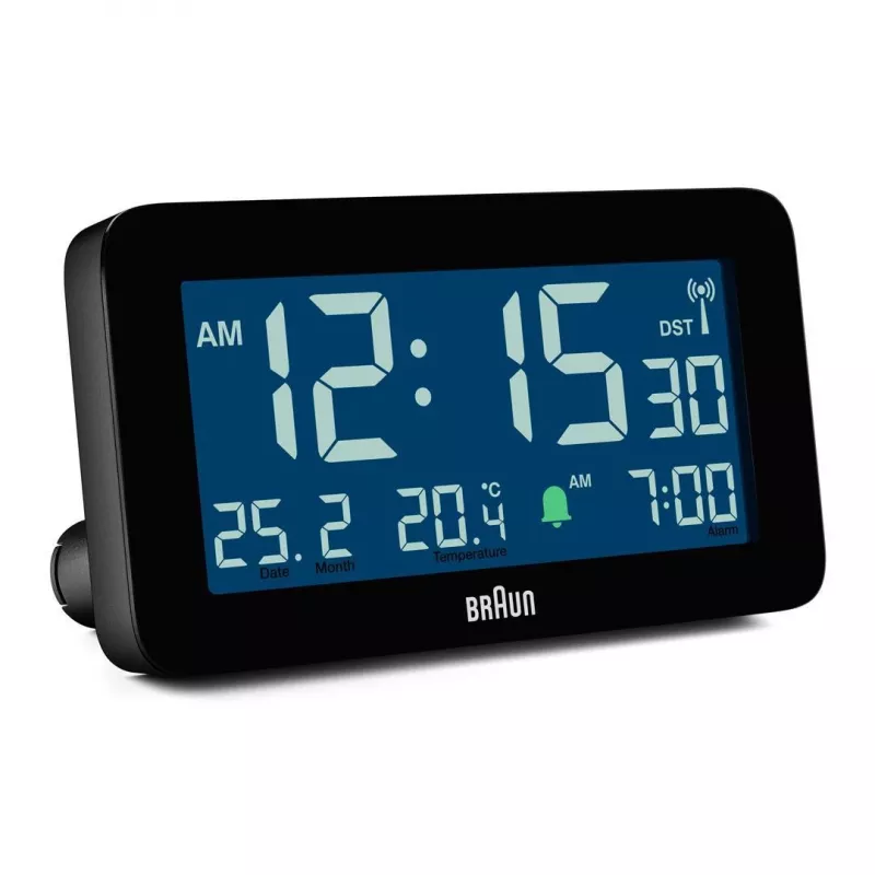 Braun BC10 digitale wekker zwart