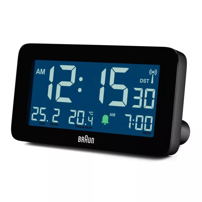Braun BC10 digitale wekker zwart