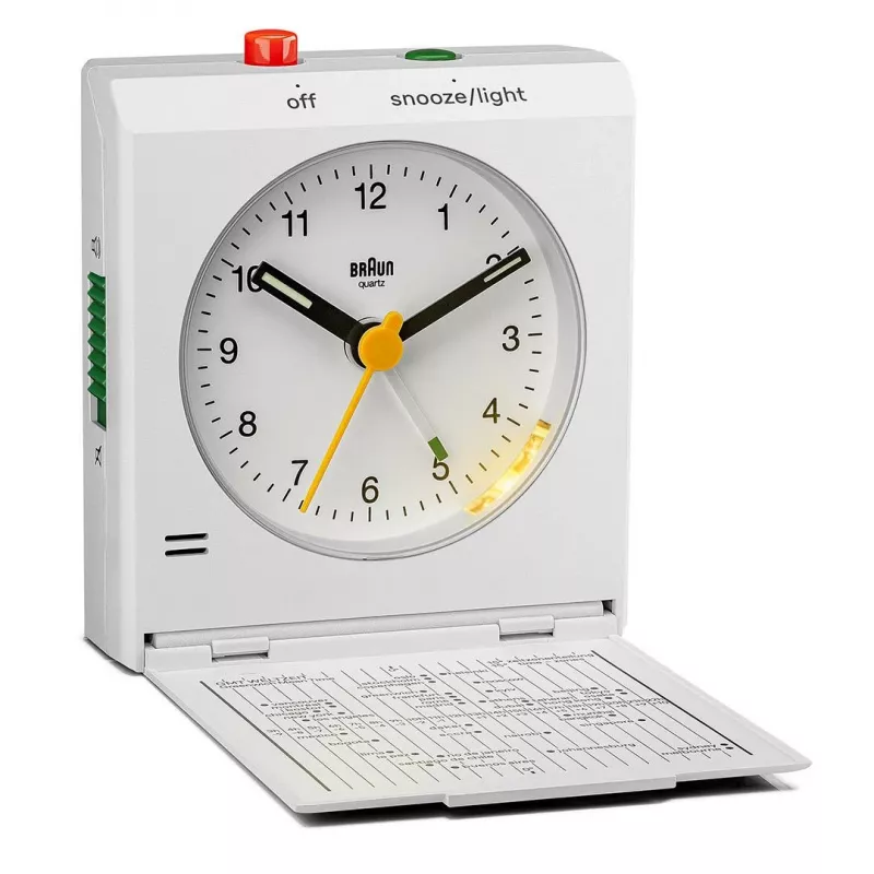 Braun BC05W wand-/tafelklok analoge klok rechthoekig wit