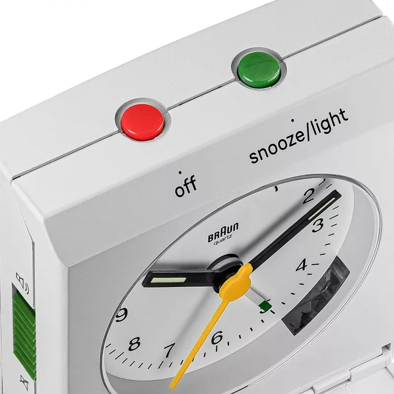 Braun BC05W wand-/tafelklok analoge klok rechthoekig wit
