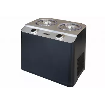 Unold Doppio compressor-ijsmachine 2,4 l 250 W zwart, satijnstaal