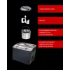 Unold Doppio compressor-ijsmachine 2,4 l 250 W zwart, satijnstaal