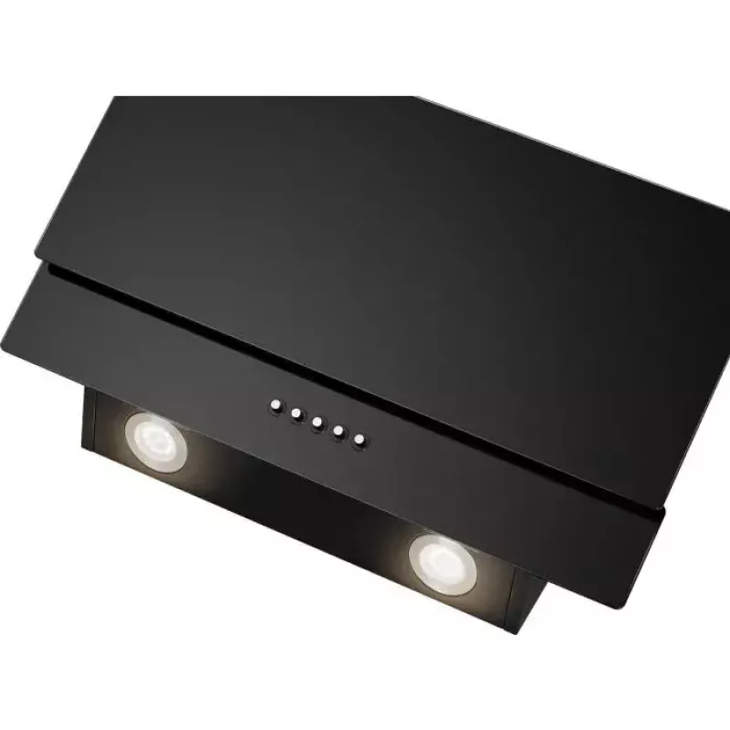 Bomann DU 7607 G wandafzuigkap, 60 cm, 302 m³/h, 68 dB, aluminium filter, LED, afvoer/recirculatie, zwart