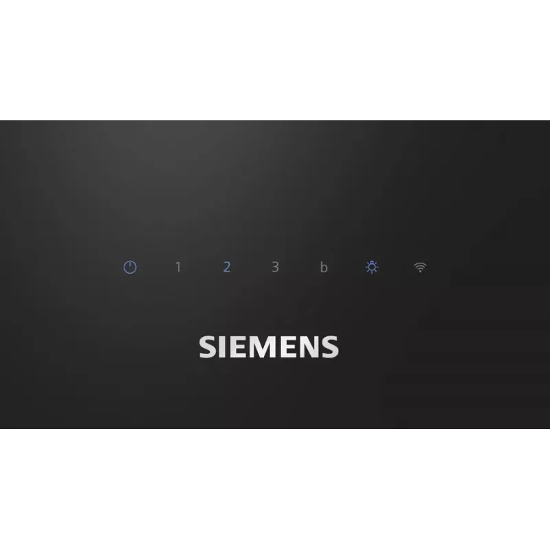 Siemens iQ300 LC87KFN60 schuine wandafzuigkap, 80 cm, Home Connect, 56 dB, energieklasse A+, LED, zwart