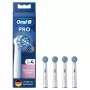 Tandenborstelkoppen Oral-B Sensitive Clean 4 stuks wit