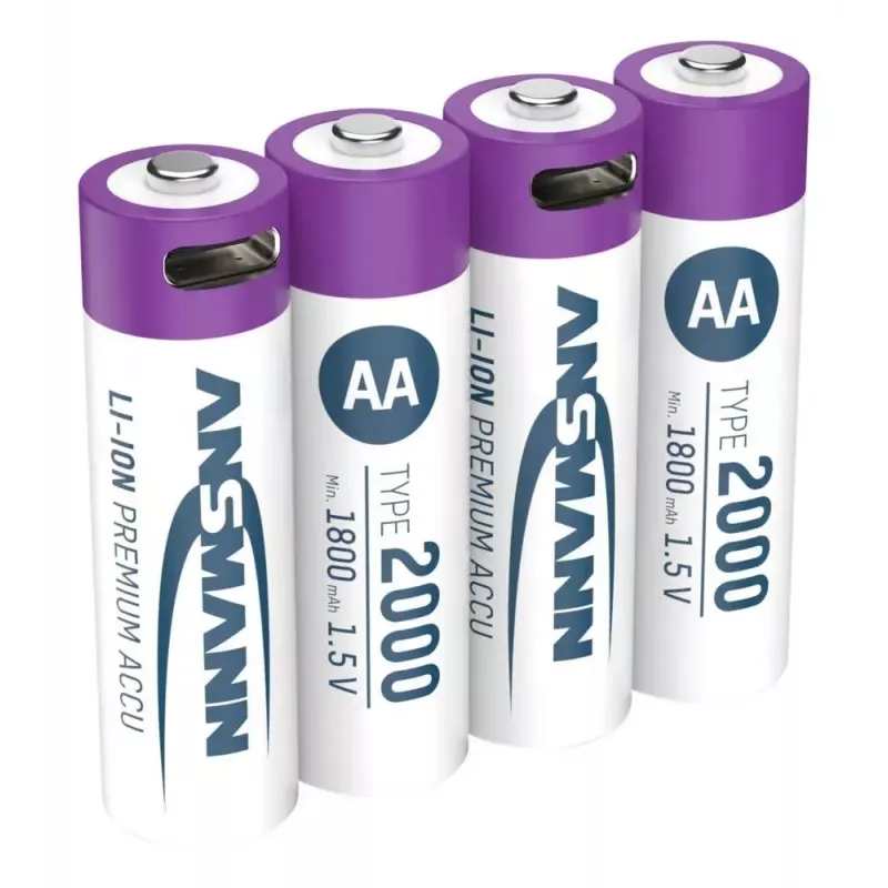 Oplaadbare batterij Ansmann 1312-0036 AA lithium-ion