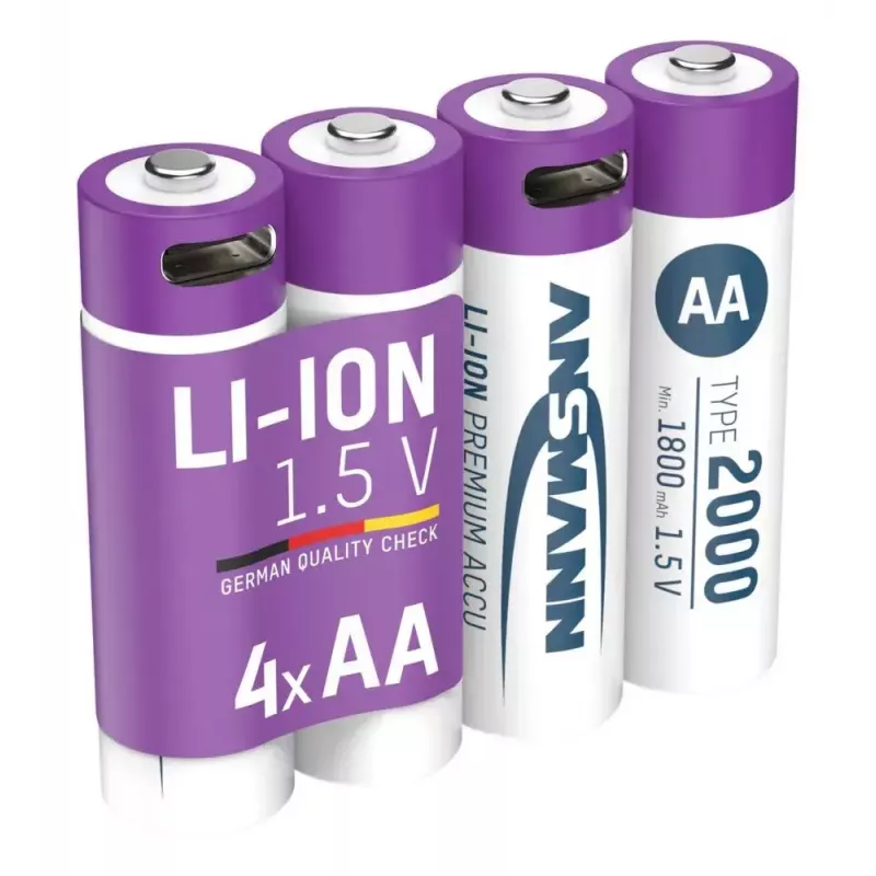 Oplaadbare batterij Ansmann 1312-0036 AA lithium-ion