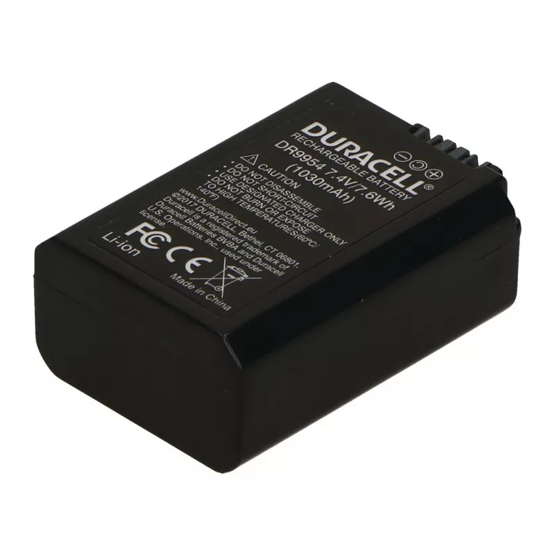 Cameraccu Duracell DR9954, vervangt Sony NP-FW50, 1030 mAh