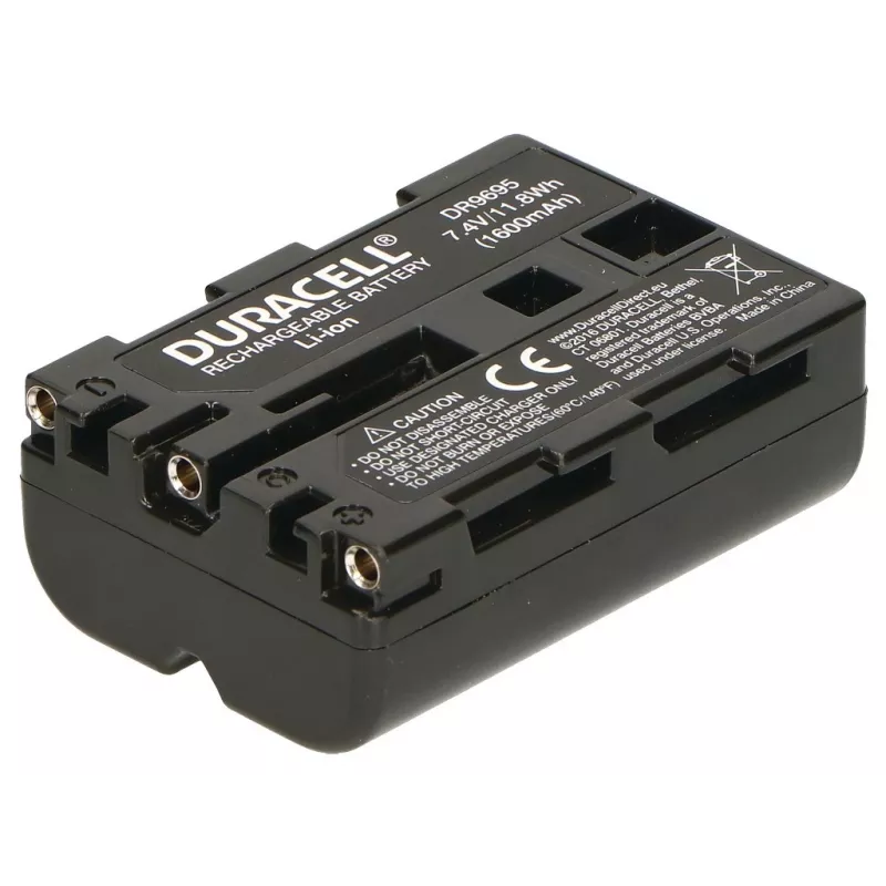 Cameraccu Duracell DR9695, vervangt Sony NP-FM500H, 1600 mAh