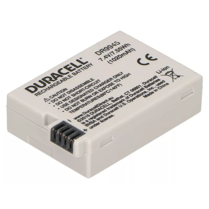 Duracell cameraccu - vervangt Canon LP-E8 accu, 1020 mAh, 7,4 V, lithium-ion (Li-Ion)