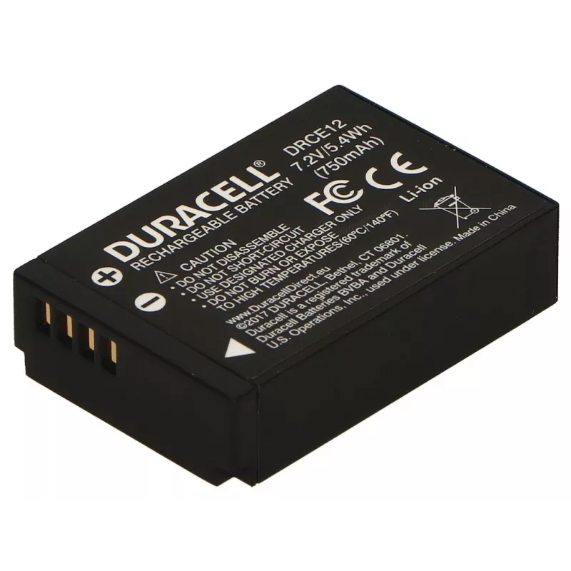 Duracell DRCE12 camera-accu voor Canon LP-E12, Li-Ion, 750 mAh