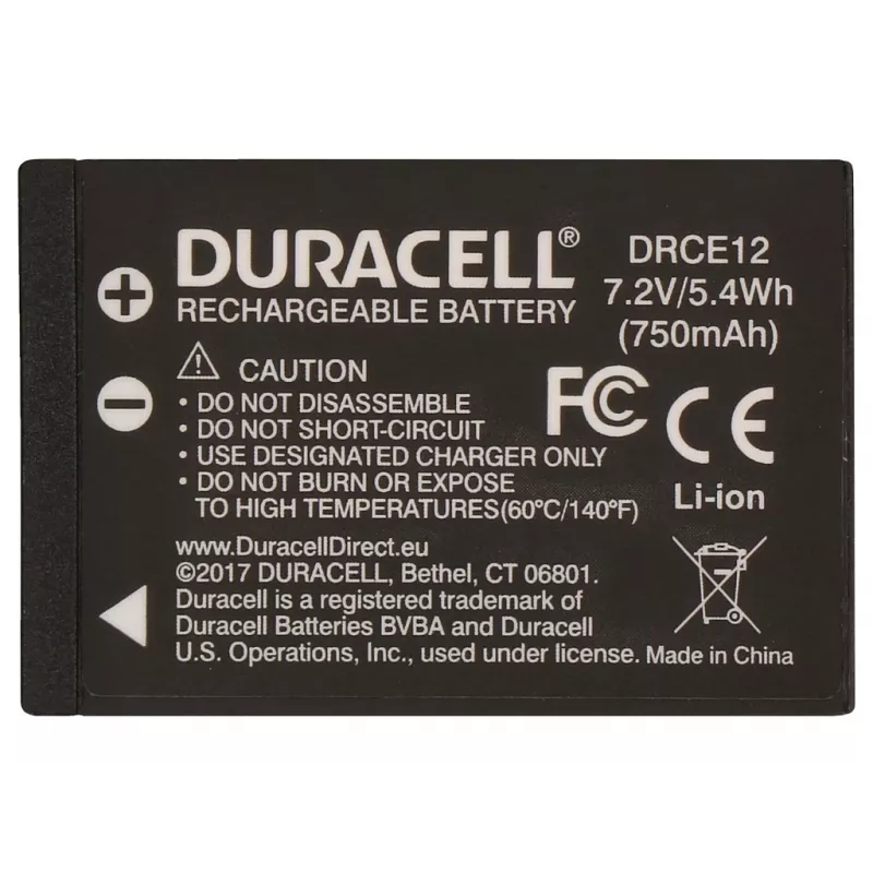 Duracell DRCE12 camera-accu voor Canon LP-E12, Li-Ion, 750 mAh