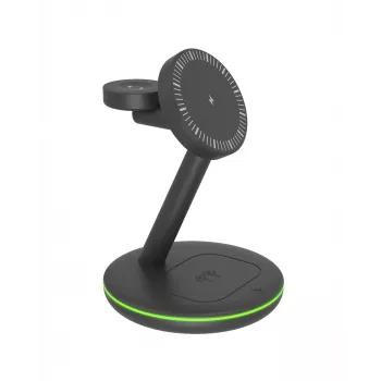 ICY BOX IB-SH102-CH hoofdtelefoon, smartphone, smartwatch zwart snelopladen
