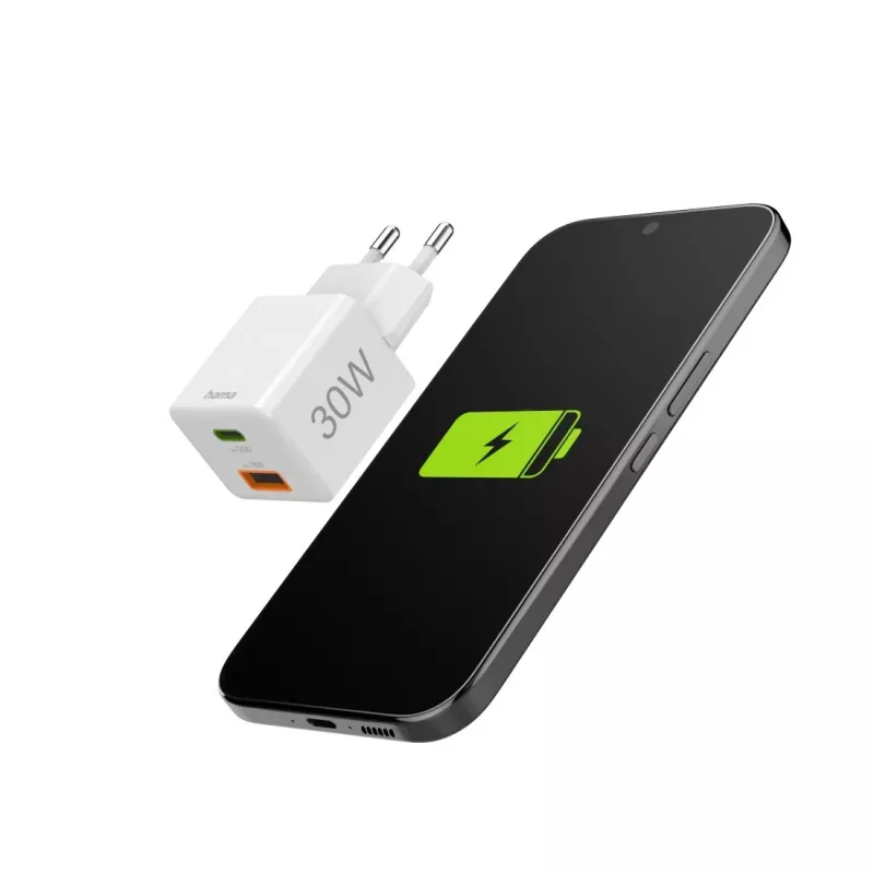 Hama 00201992 mobiele oplader smartphone wit AC snelopladen binnen, buiten