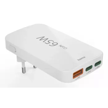 Hama 00201976 mobiele oplader laptop, powerbank, smartphone, tablet wit AC snelopladen binnen